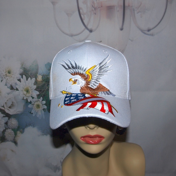 USA Hat Eagle and American Flag Patriotic Hat NWT - Picture 1 of 5